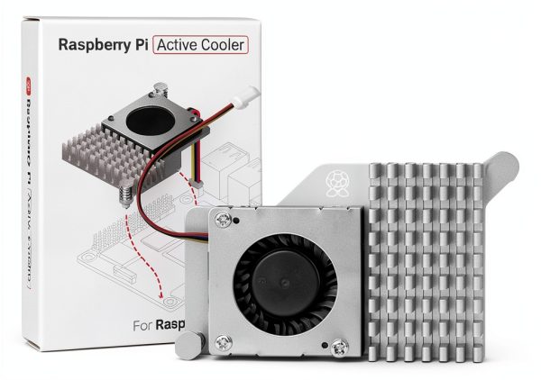Official Active Cooler for Raspberry Pi 5 UeeKKoo Aluminium Heatsink-0