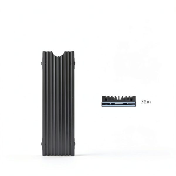 NVMe M.2 SSD Heatsink EGSMTPC Aluminum Double Sided Cooling 2280 Black-3