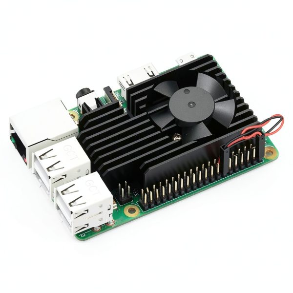 GeeekPi Fan Heasink Raspberry Pi 4, Pi Aluminum Heatsink Cooling Kit for Raspberry Pi 4B/3B/3B+ (B Plus)-0