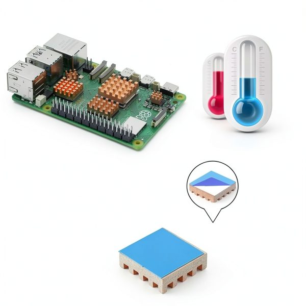 Copper Heatsink for Raspberry Pi 5 iUniker 10pcs Ultra Pure Thermal-2