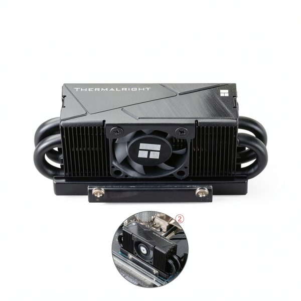 HR10 2280 PRO Black SSD Heatsink Cooler THERMALRLGHT 4×5mm Heatpipe-3