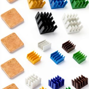 Easycargo Raspberry Pi Heatsink Kit 20pcs Aluminum Copper Thermal Tape-0