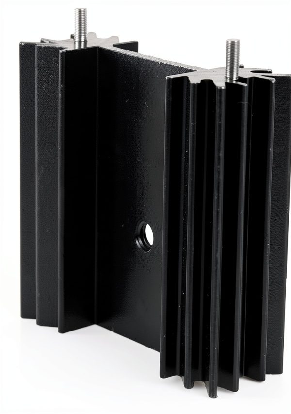 Aluminium Heatsink Easycargo TO-220 25x34x12mm Anodized Black 5-Pack-3