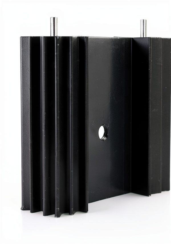 Aluminium Heatsink Easycargo TO-220 25x34x12mm Anodized Black 5-Pack-1