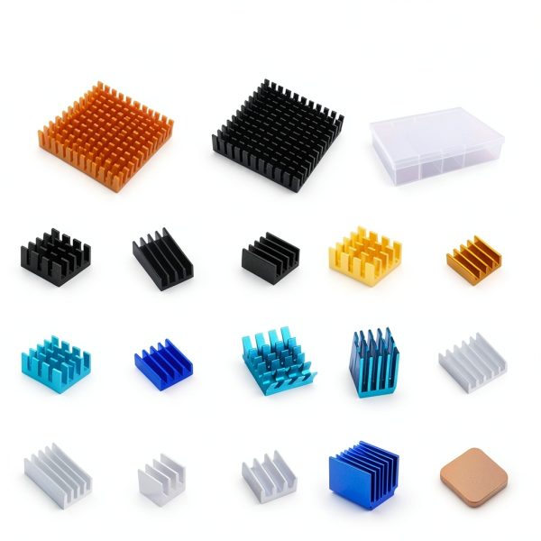 GeeekPi 102pcs Heatsink Kit with Conductive Tape for Raspberry Pi-3