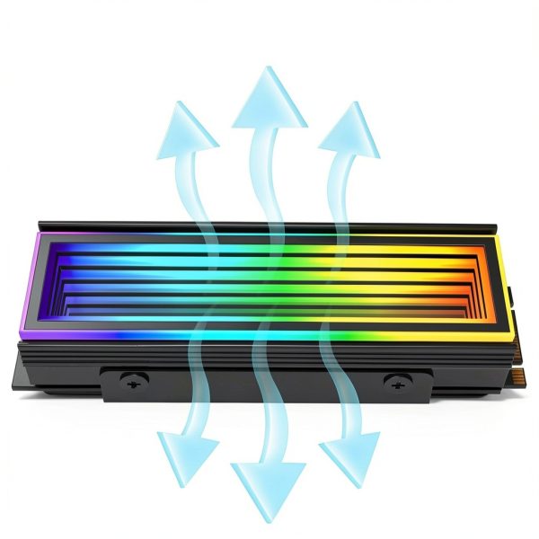 ARGB M.2 Heatsink OwlTree Aluminum SSD Cooler with 5V 3Pin Sync-1