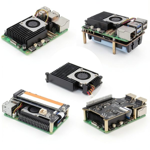 Geekworm Active Cooler H505 for Raspberry Pi 5 Heatsink with PWM Fan-5