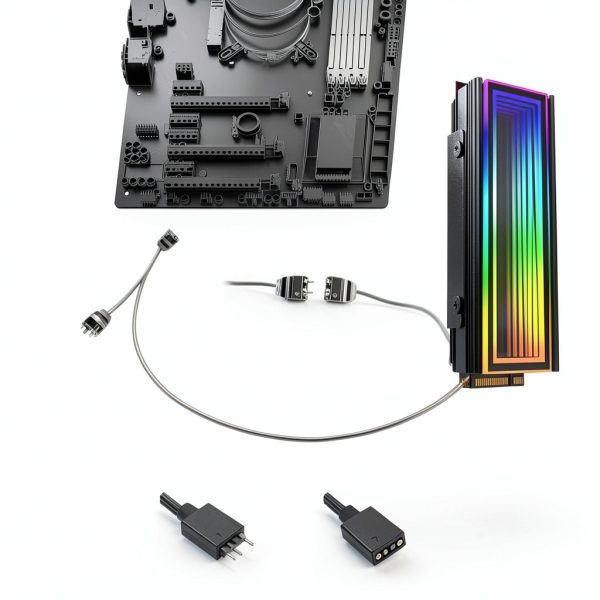 ARGB M.2 Heatsink OwlTree Aluminum SSD Cooler with 5V 3Pin Sync-2