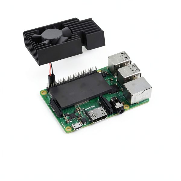 GeeekPi Fan Heasink Raspberry Pi 4, Pi Aluminum Heatsink Cooling Kit for Raspberry Pi 4B/3B/3B+ (B Plus)-3