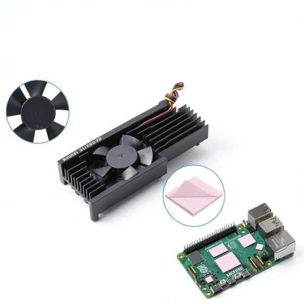 GeeekPi Active Cooler for Raspberry Pi 5, Armor Lite V5 Cooler for Raspberry Pi 5, Aluminum Heatsink and Cooling Fan for Raspberry Pi 5 4GB/8GB-2
