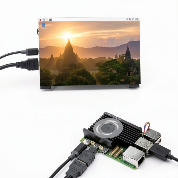GeeekPi Active Cooler for Raspberry Pi 5, Armor Lite V5 Cooler for Raspberry Pi 5, Aluminum Heatsink and Cooling Fan for Raspberry Pi 5 4GB/8GB-6