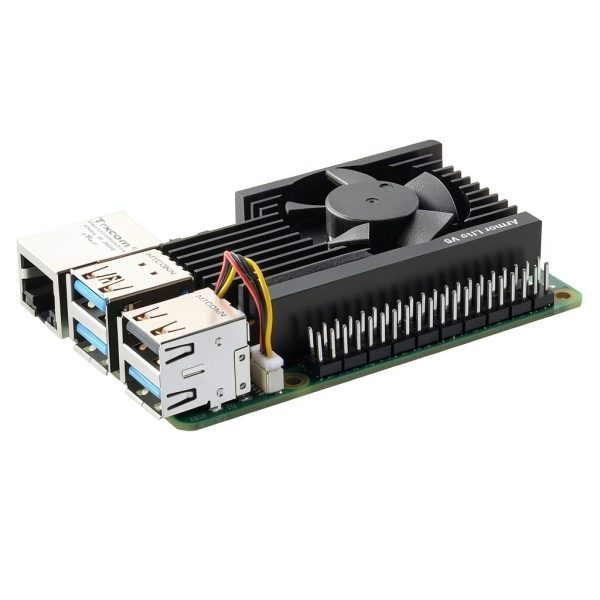 GeeekPi Active Cooler for Raspberry Pi 5, Armor Lite V5 Cooler for Raspberry Pi 5, Aluminum Heatsink and Cooling Fan for Raspberry Pi 5 4GB/8GB-8