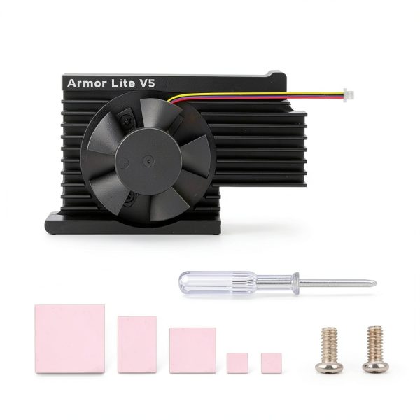 GeeekPi Active Cooler for Raspberry Pi 5, Armor Lite V5 Cooler for Raspberry Pi 5, Aluminum Heatsink and Cooling Fan for Raspberry Pi 5 4GB/8GB-1